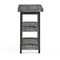 Alaterre Furniture Pomona Metal and Wood 2-Shelf End Table, Slate Gray AMBA02SG - alternate 2